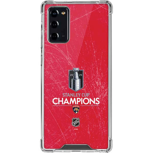NHL 2024 Stanley Cup Champions Panthers Galaxy Note20 5G Clear Case